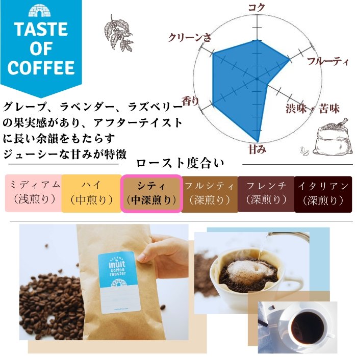 エチオピア グジ バンティネンカ - inuit coffee roaster - inuit coffee roaster - コーヒー豆 - BRUE COFFEE